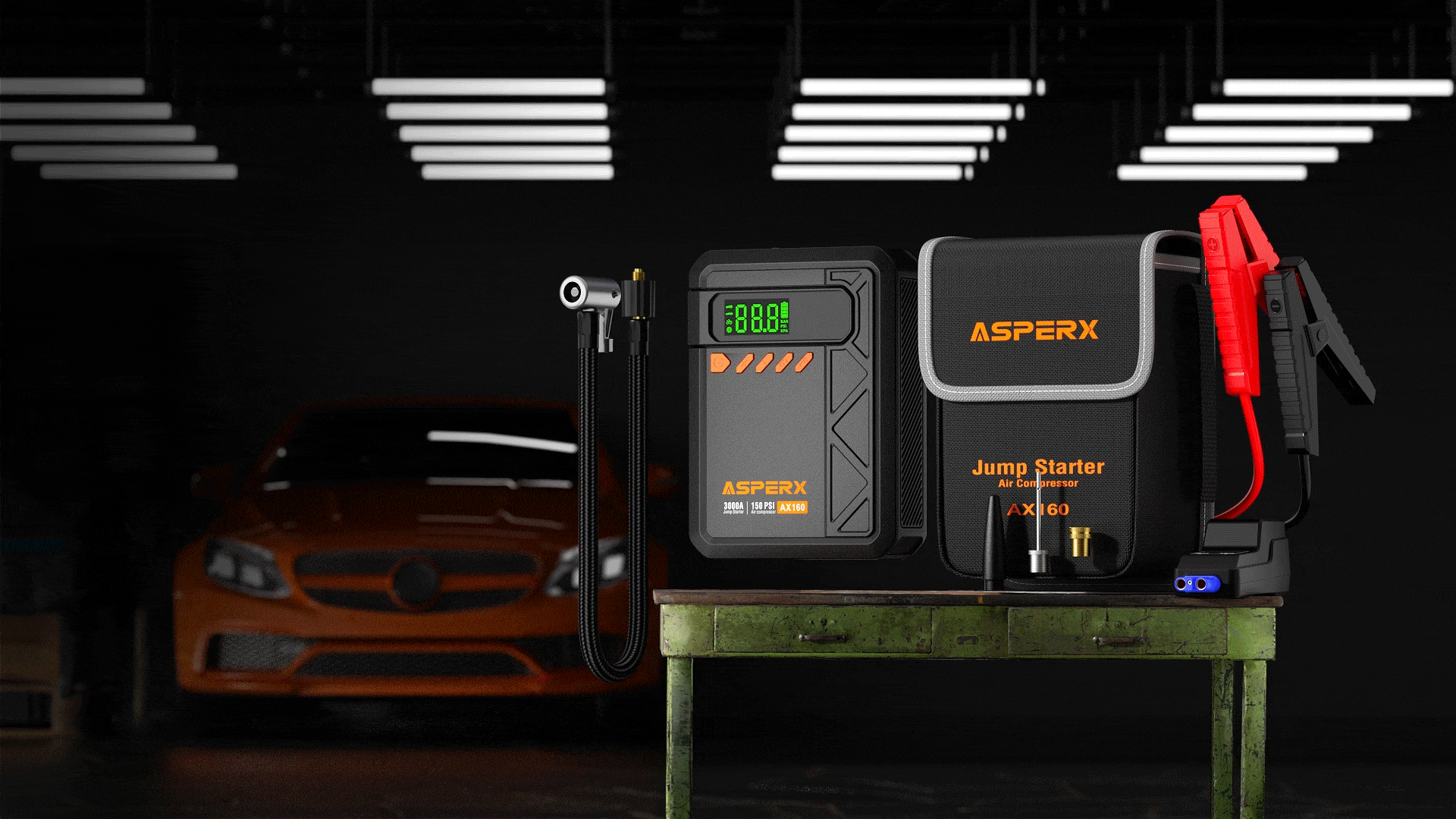 ASPERX 品牌 打气泵电源产品视频渲染