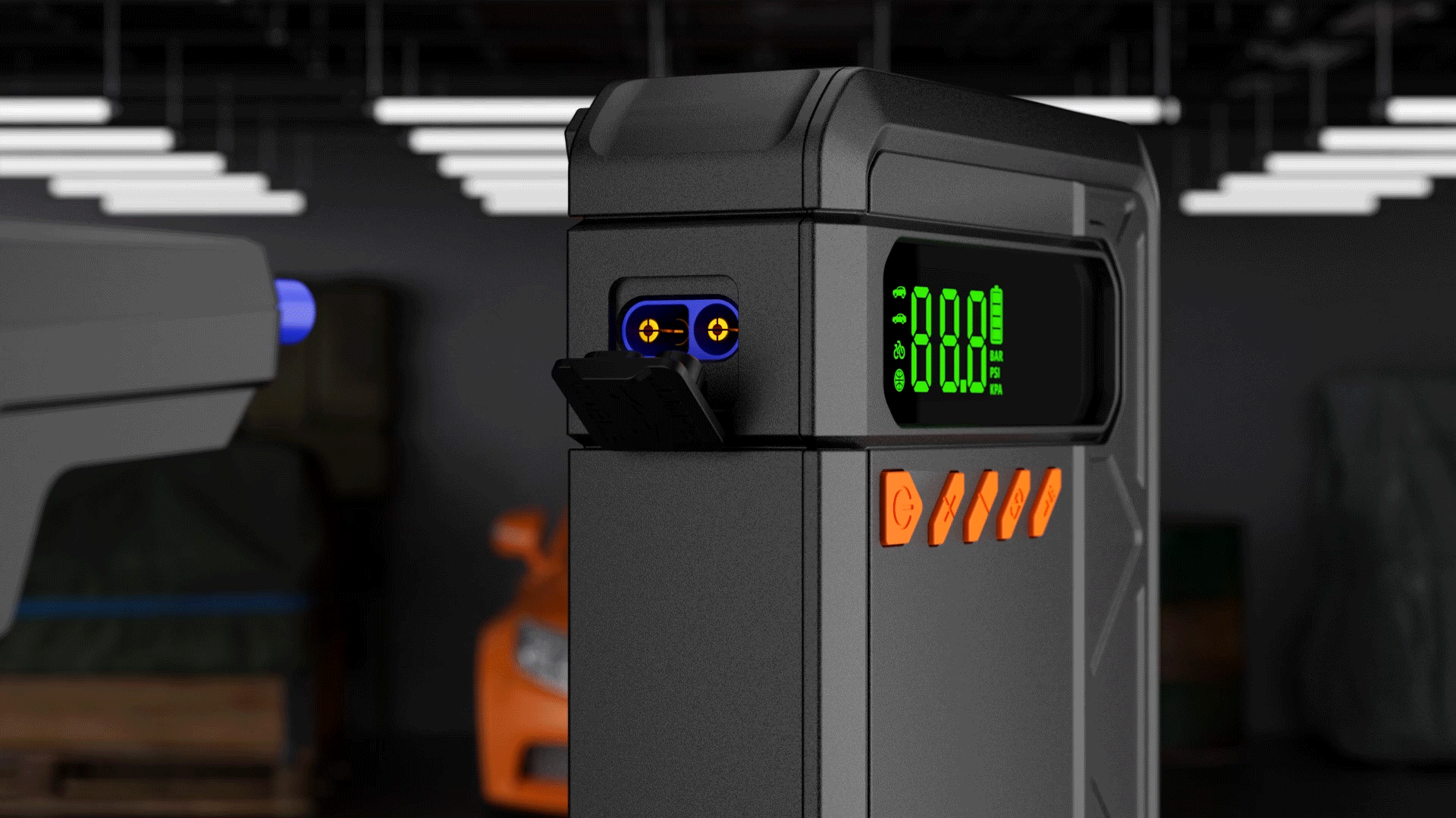 ASPERX 品牌 打气泵电源产品视频渲染