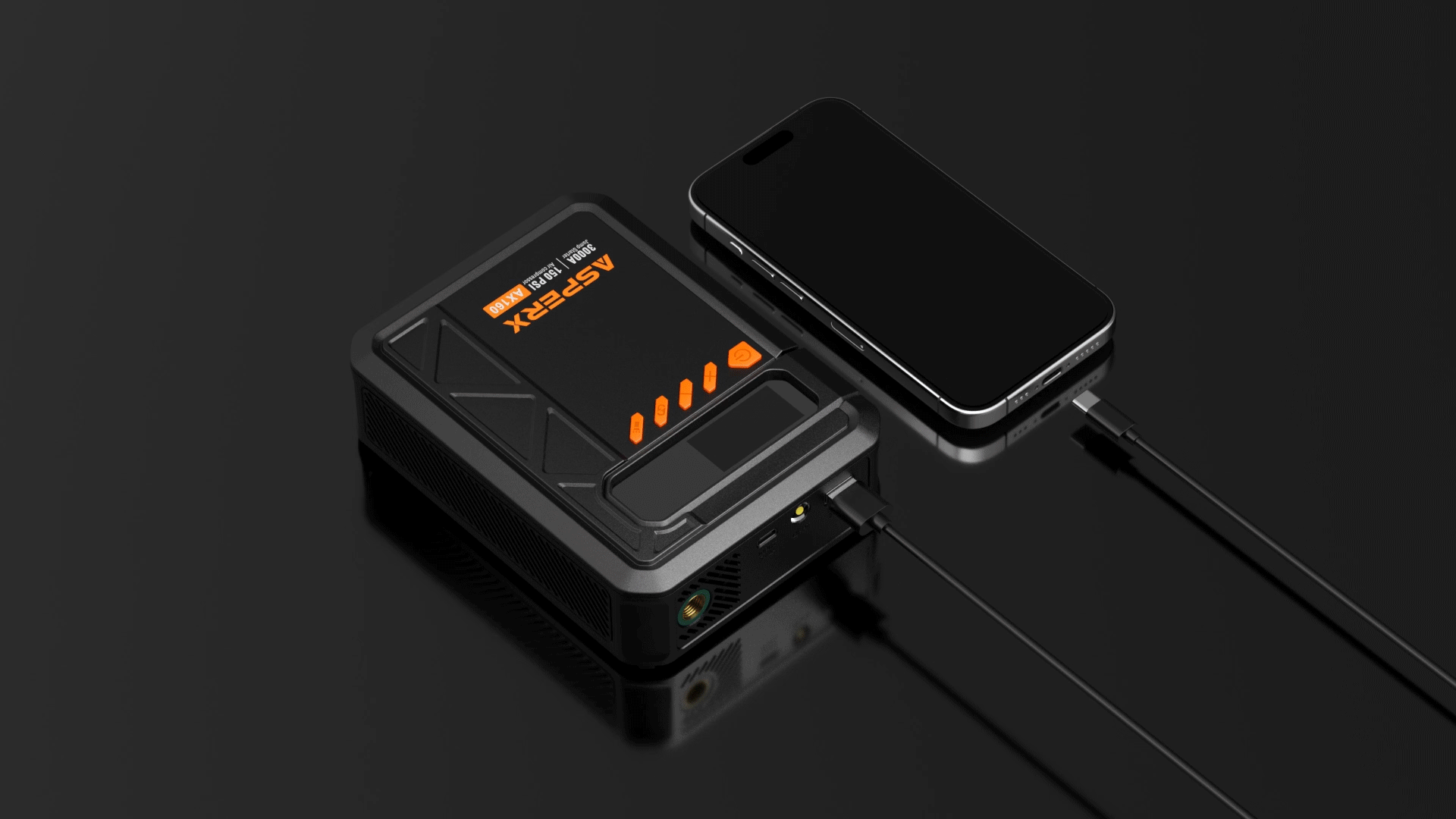 ASPERX 品牌 打气泵电源产品视频渲染