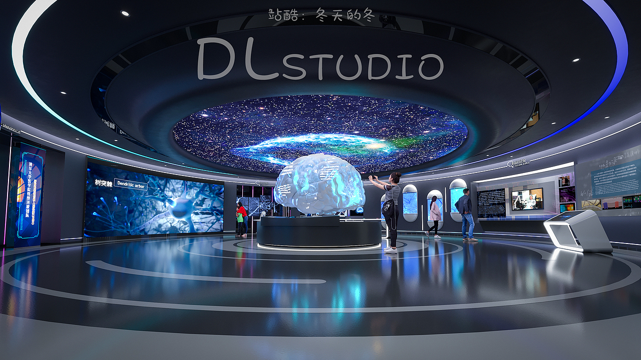 脑机智能科技展厅（图ZMzgzMDQwODIw） - 展陈设计 - 站酷设计师冬天的冬原创素材 - 站酷ZCOOL