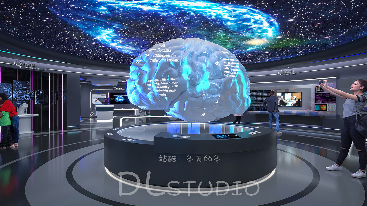 脑机智能科技展厅（图ZMzgzMDQwODMy） - 展陈设计 - 站酷设计师冬天的冬原创素材 - 站酷ZCOOL