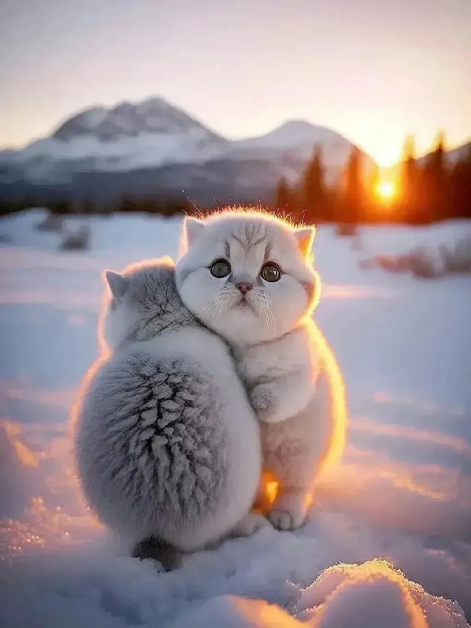 冬天的小可爱，蹭蹭才暖和（图ZMzgzMDUyMzIw） - 宠物摄影 - 站酷设计师子白七原创素材 - 站酷ZCOOL