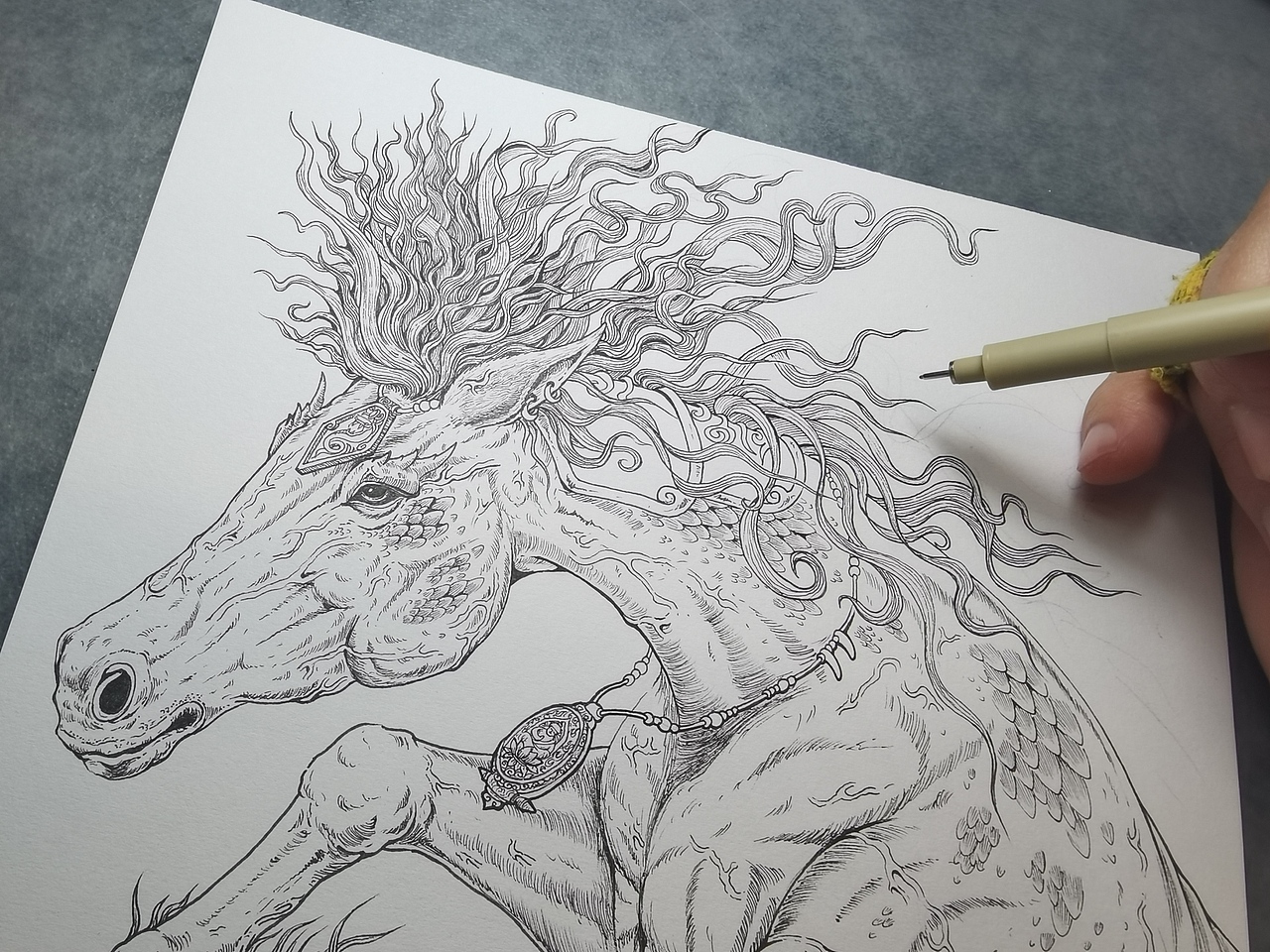 2024.12.24毣柞山海-北山经-北鲜山-马