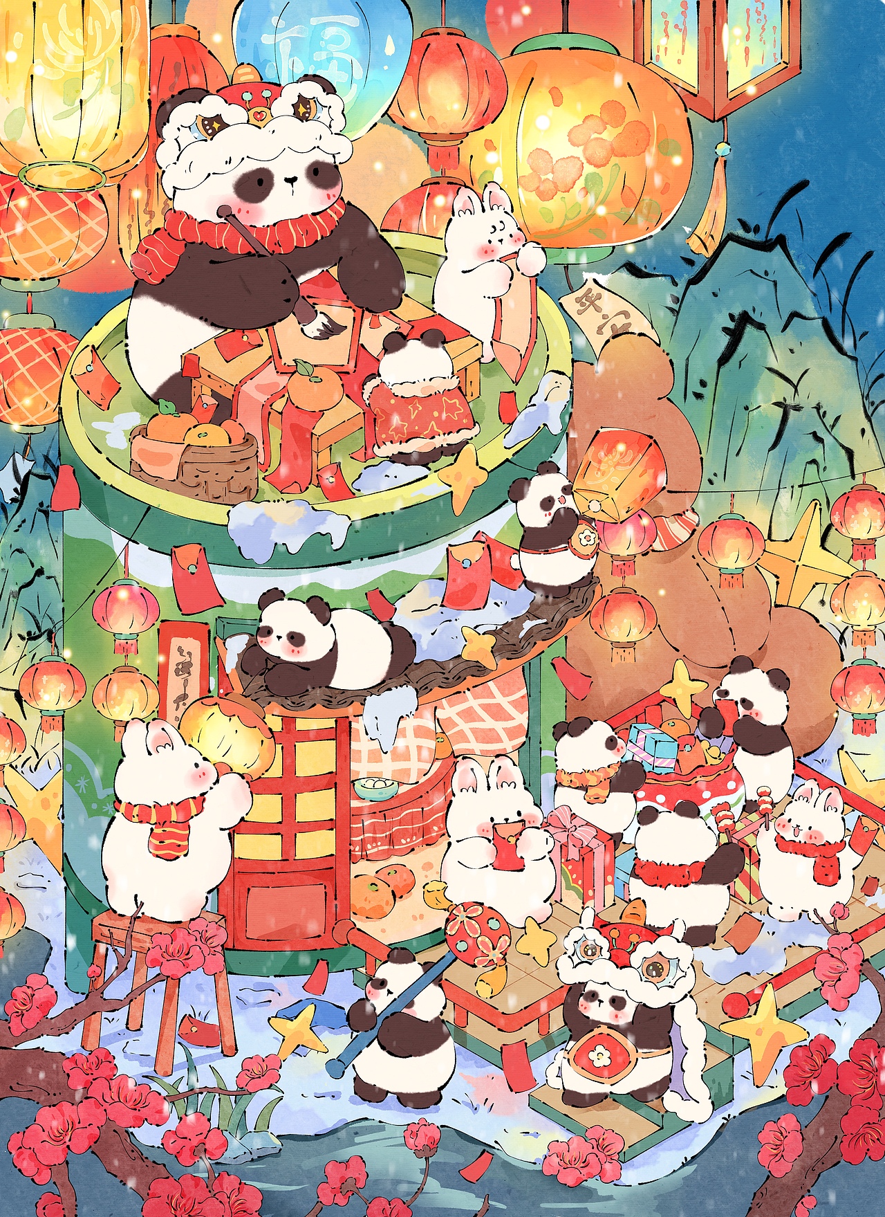 2024插画年终总结（图ZMzgzMDYwNDA4） - 商业插画 - 站酷设计师我昏古七了原创素材 - 站酷ZCOOL
