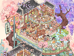 唯美治愈-插画