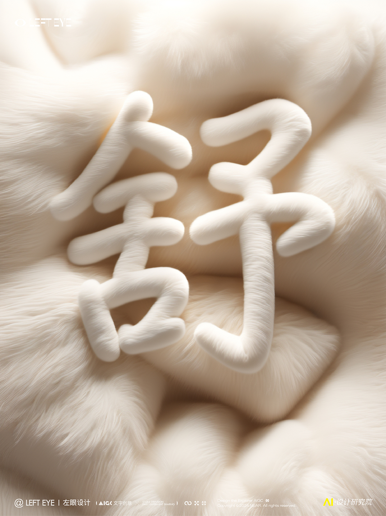 AIGC·暖冬毛绒字