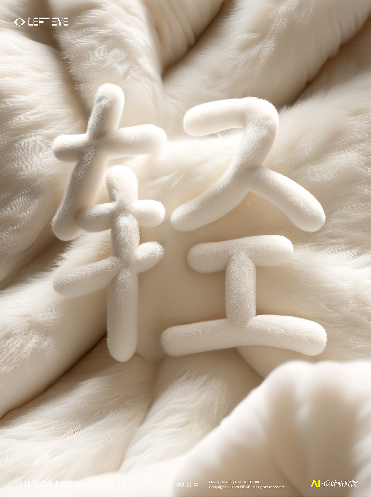 AIGC·暖冬毛绒字