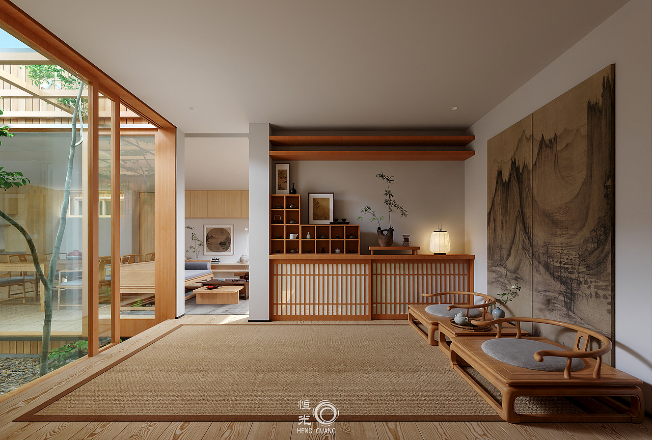 原木宋式（图ZMzgzMDcxOTQ0） - 家装设计 - 站酷设计师褐色天空原创素材 - 站酷ZCOOL