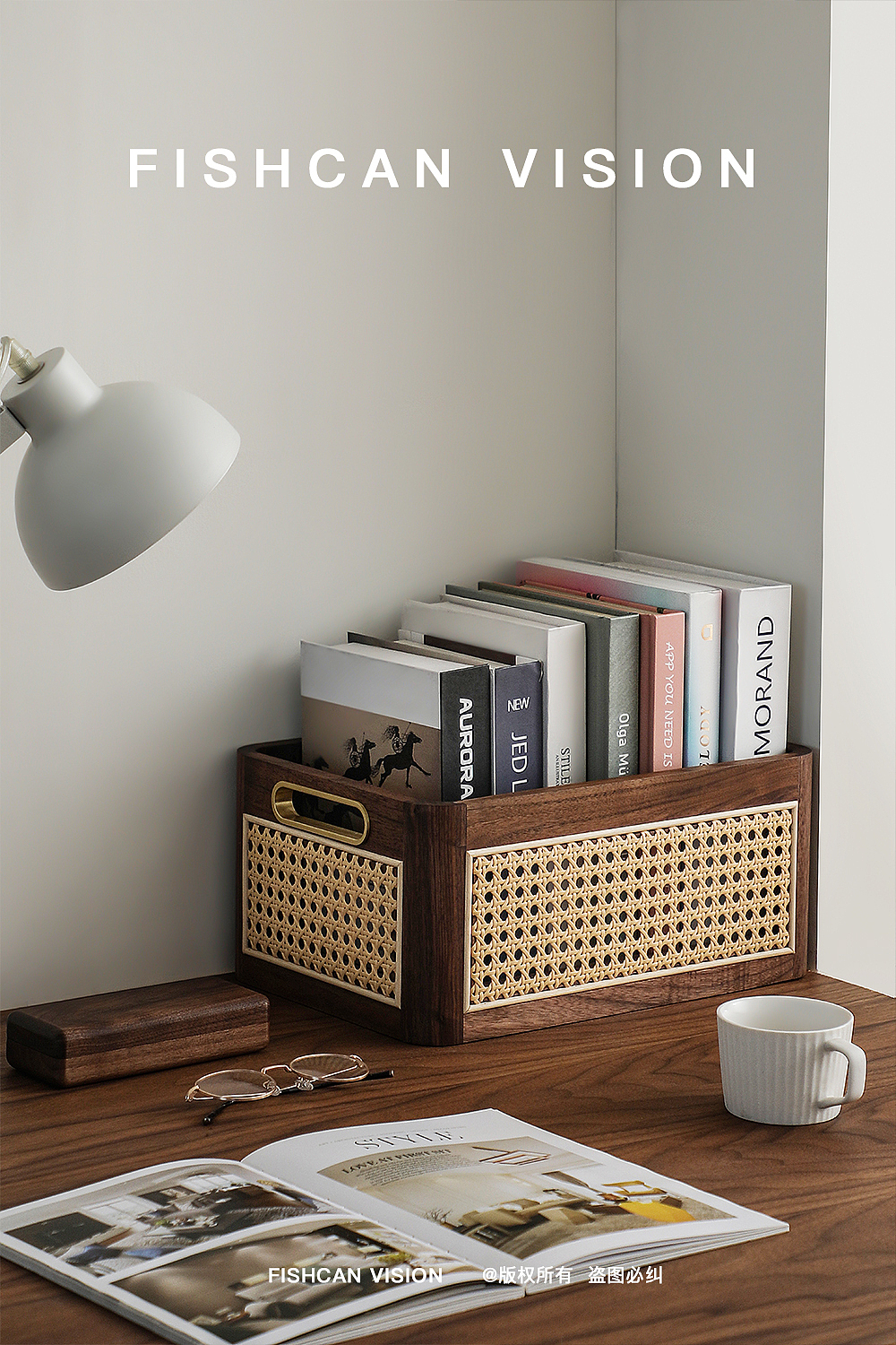 产品摄影 | 藤编收纳筐 x 鱼罐头视觉