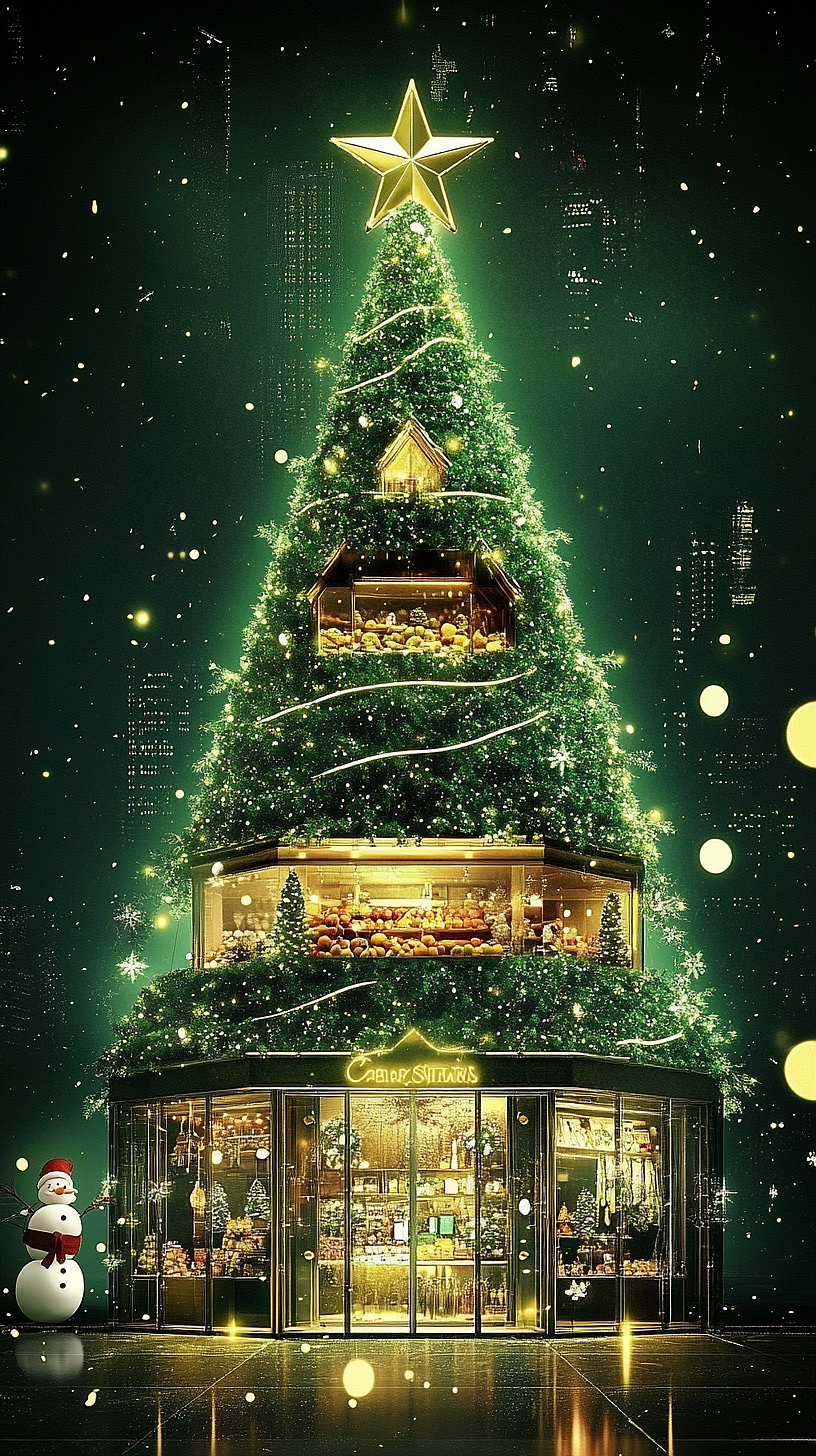 圣诞🎄（图ZMzgzMDg4MDEy） - 商业插画 - 站酷设计师人间欢喜客原创素材 - 站酷ZCOOL