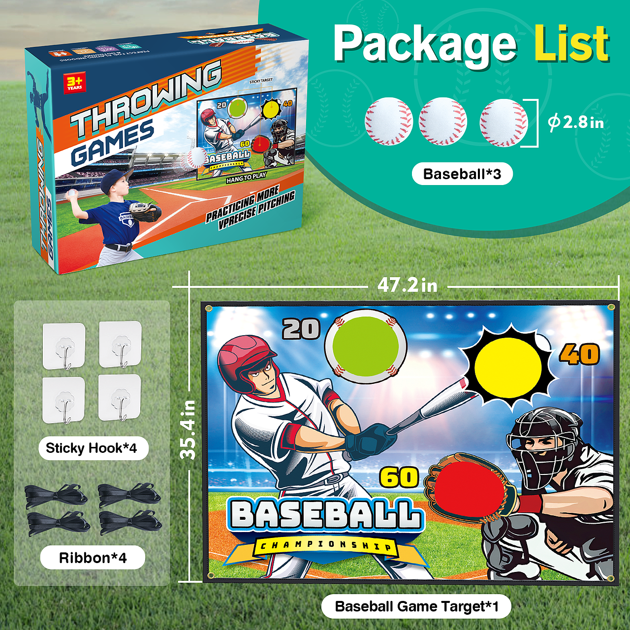 儿童玩具棒球套装亚马逊图