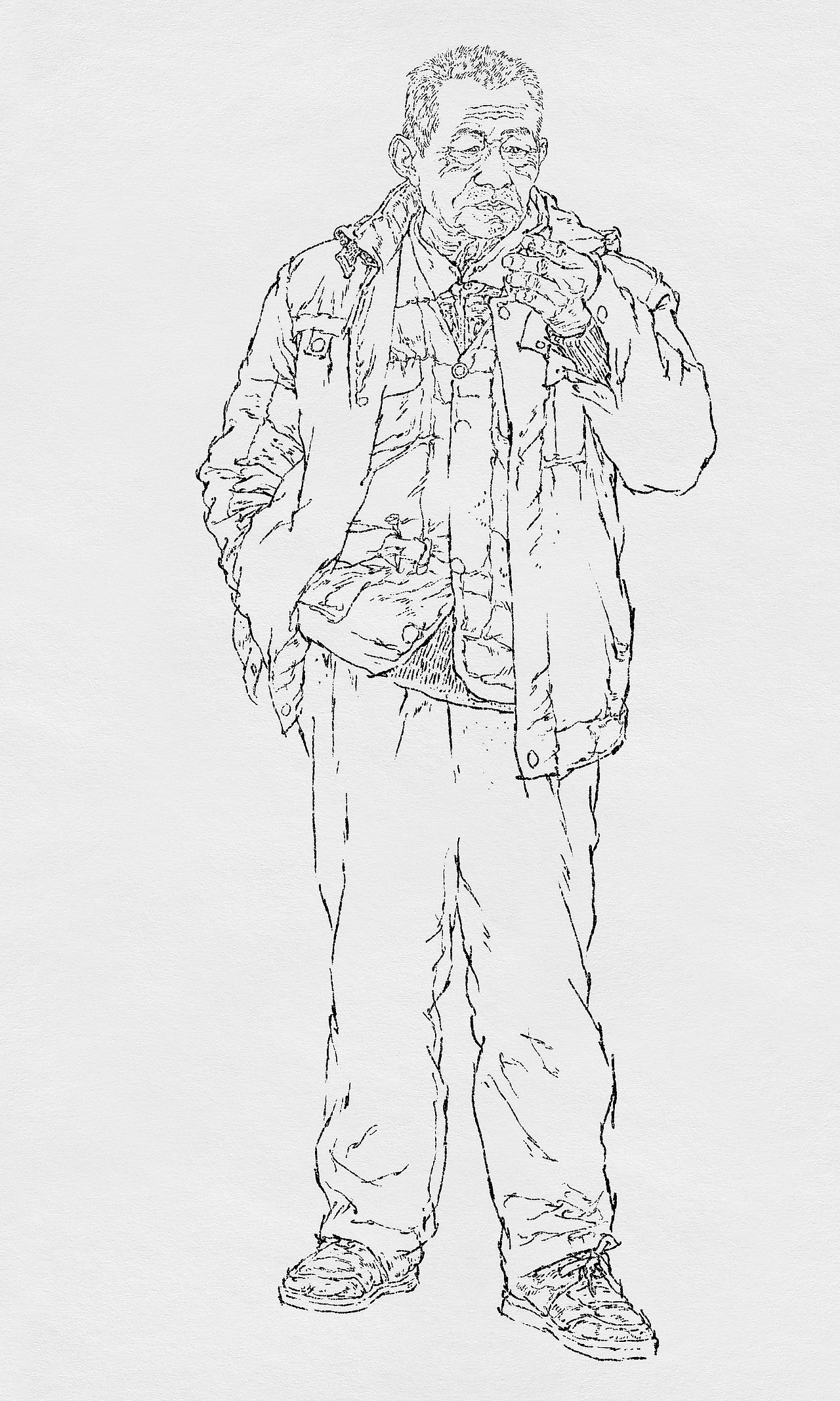 纪保超人物线描（图ZMzgzMTAwNjIw） - 绘画 - 站酷设计师纪保超原创素材 - 站酷ZCOOL