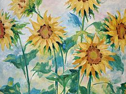 【釋心繪匠工作室】丙烯畫-向日葵