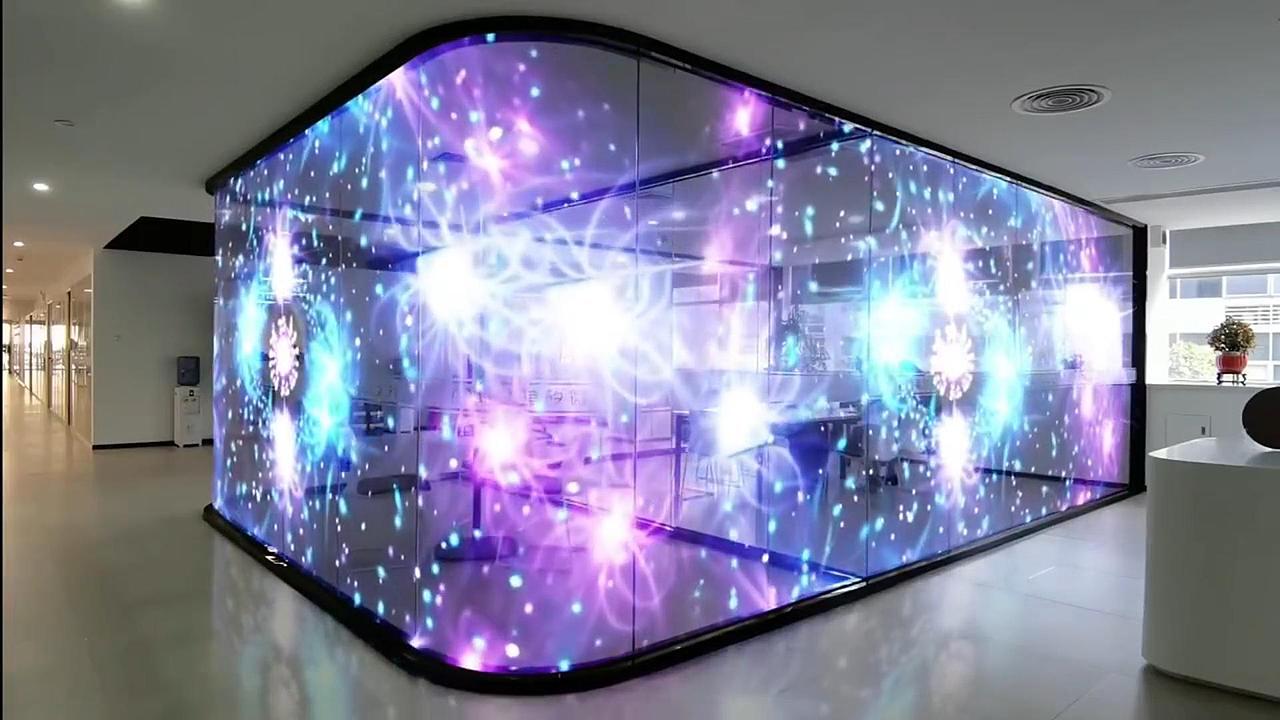 led全息屏玻璃幕墙led透明屏led全息隐形屏【联诚发】