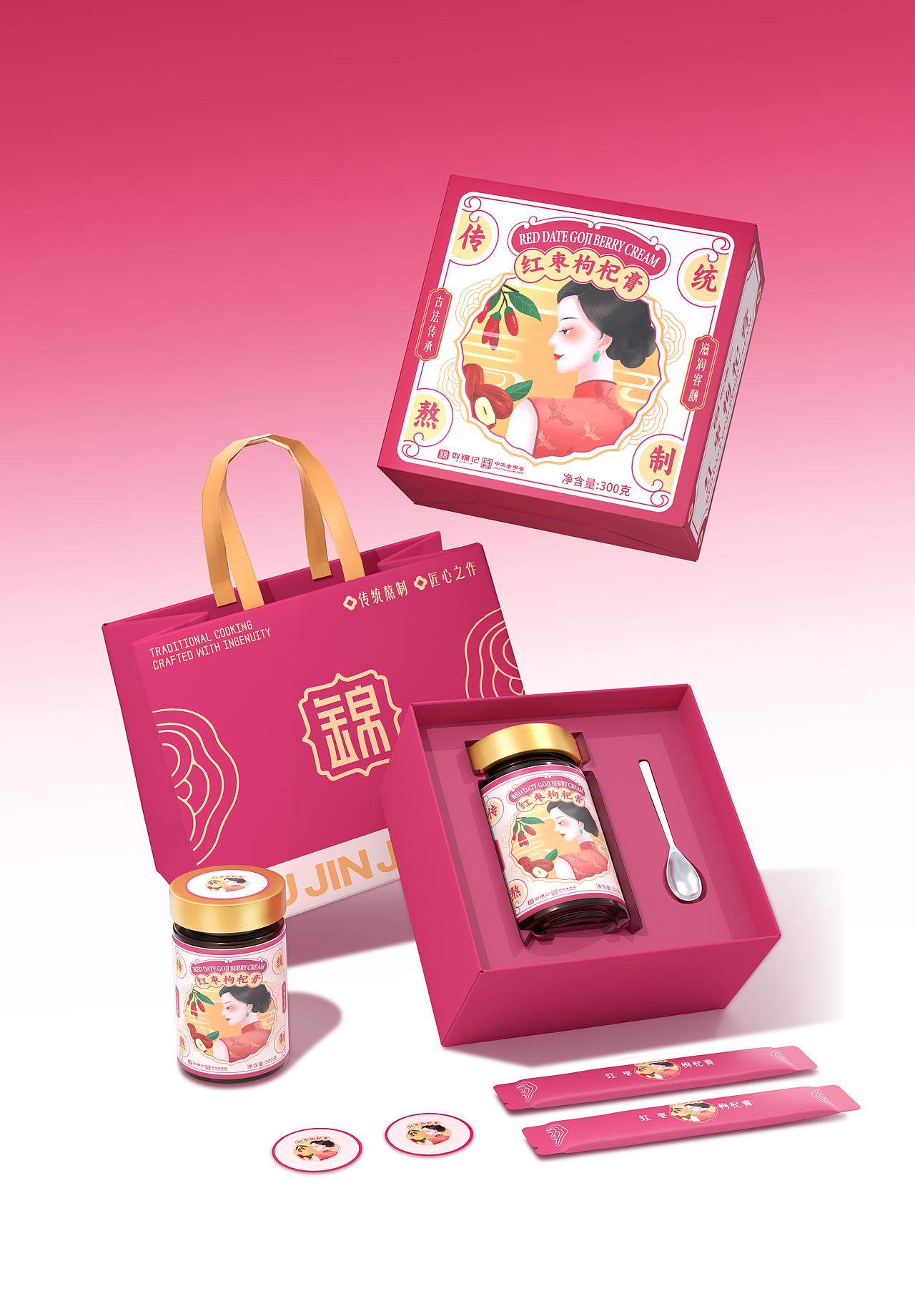 原创 | 刘锦记•阿胶鹿参膏•包装设计