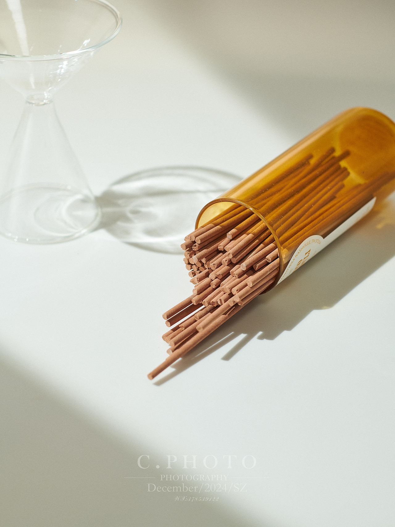 深圳产品摄影美食摄影线香拍摄线香支架玻璃杯拍摄