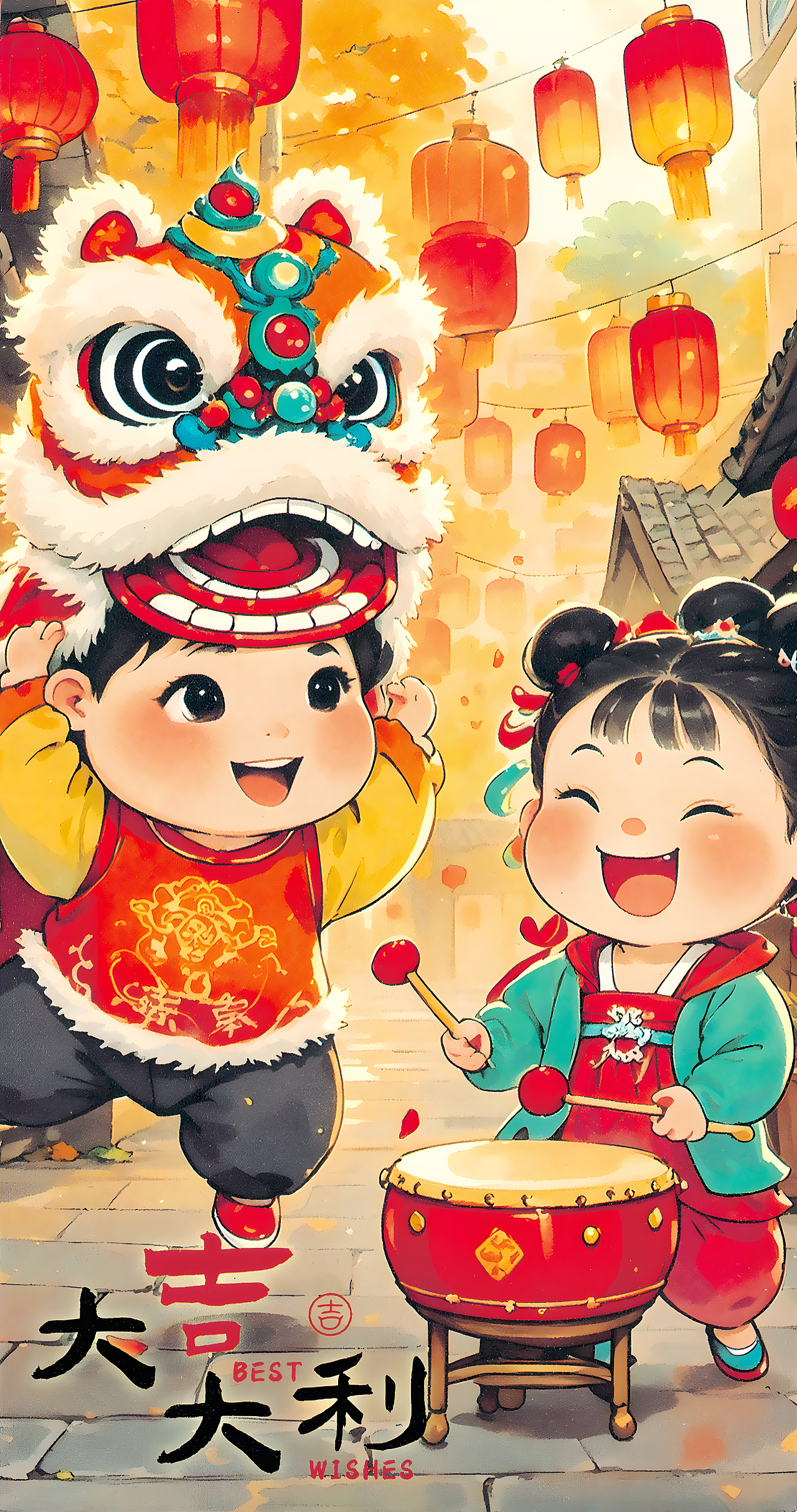AI生成 | 福娃插画