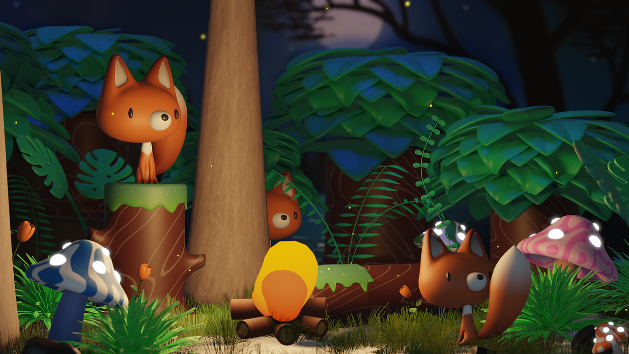 小狐狸篝火晚会