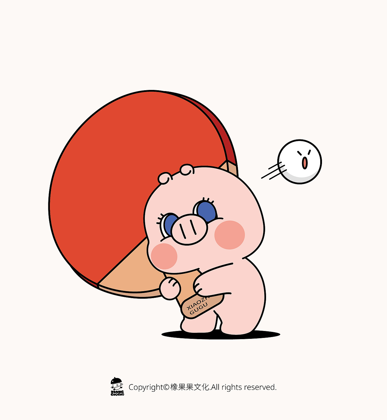 小猪鼓鼓日常插画1（图ZMzgzMTM1MjIw） - 单幅漫画 - 站酷设计师怪肉肉RORO原创素材 - 站酷ZCOOL