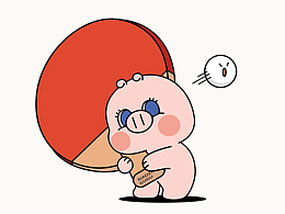 小猪鼓鼓日常插画1