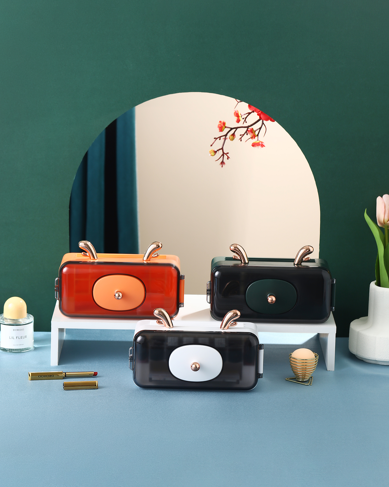 口红收纳盒の收纳百货拍摄