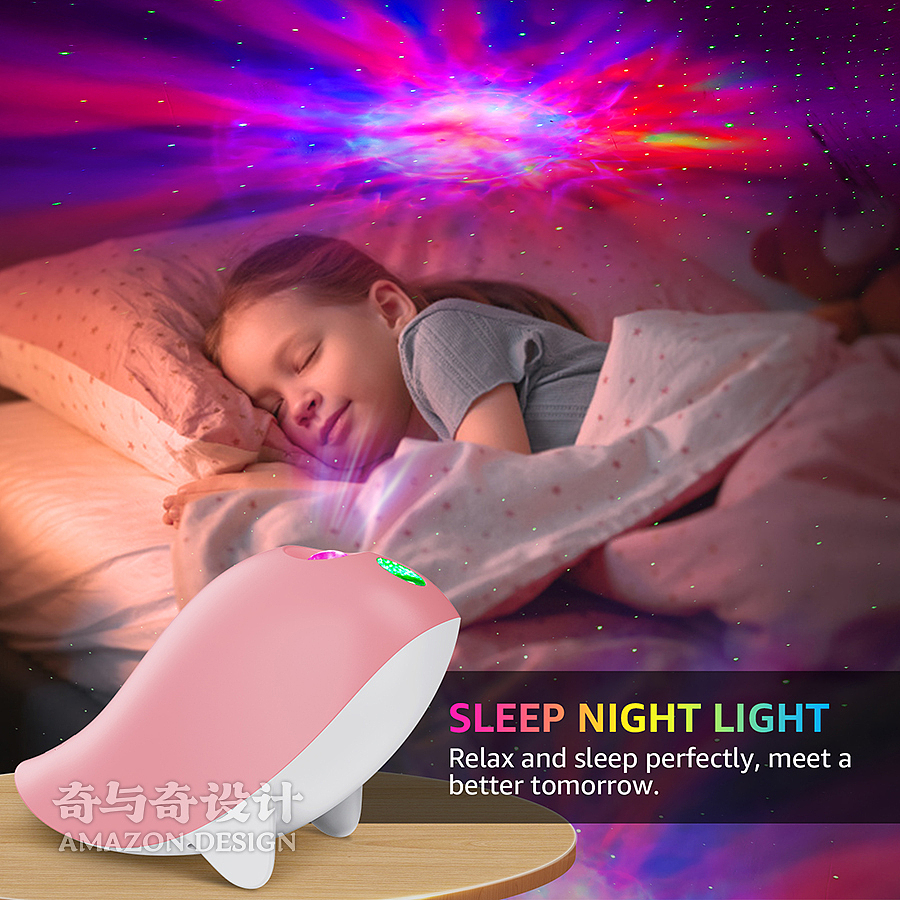 亚马逊跨境电商全球开店 产品主图设计案例 星空灯