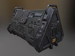 3D科幻 箱子道具 