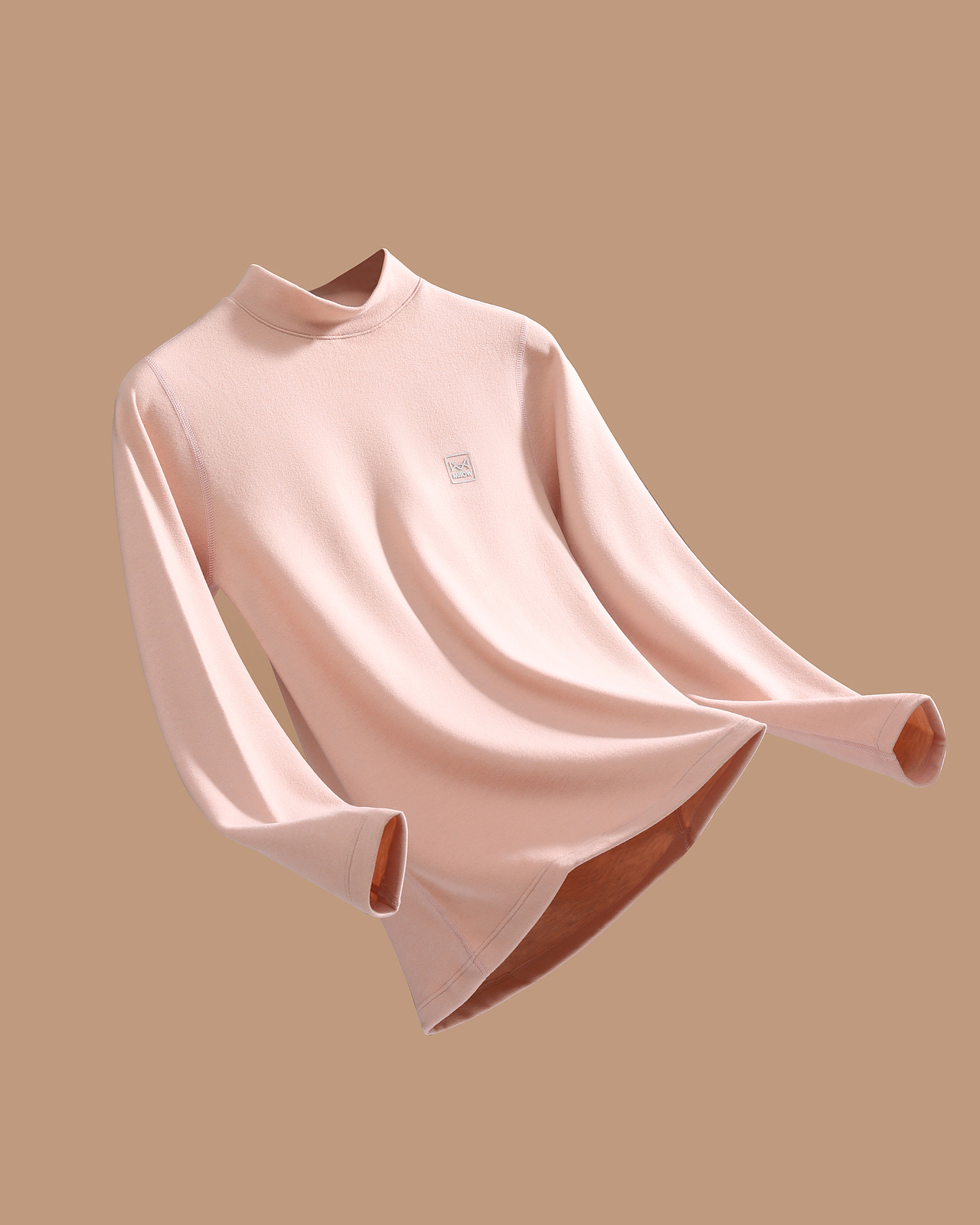 猫人半高领保暖内衣套装の静物拍摄