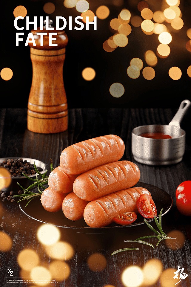 电商食品摄影 | 脆皮烤肉肠 X 幼稚缘