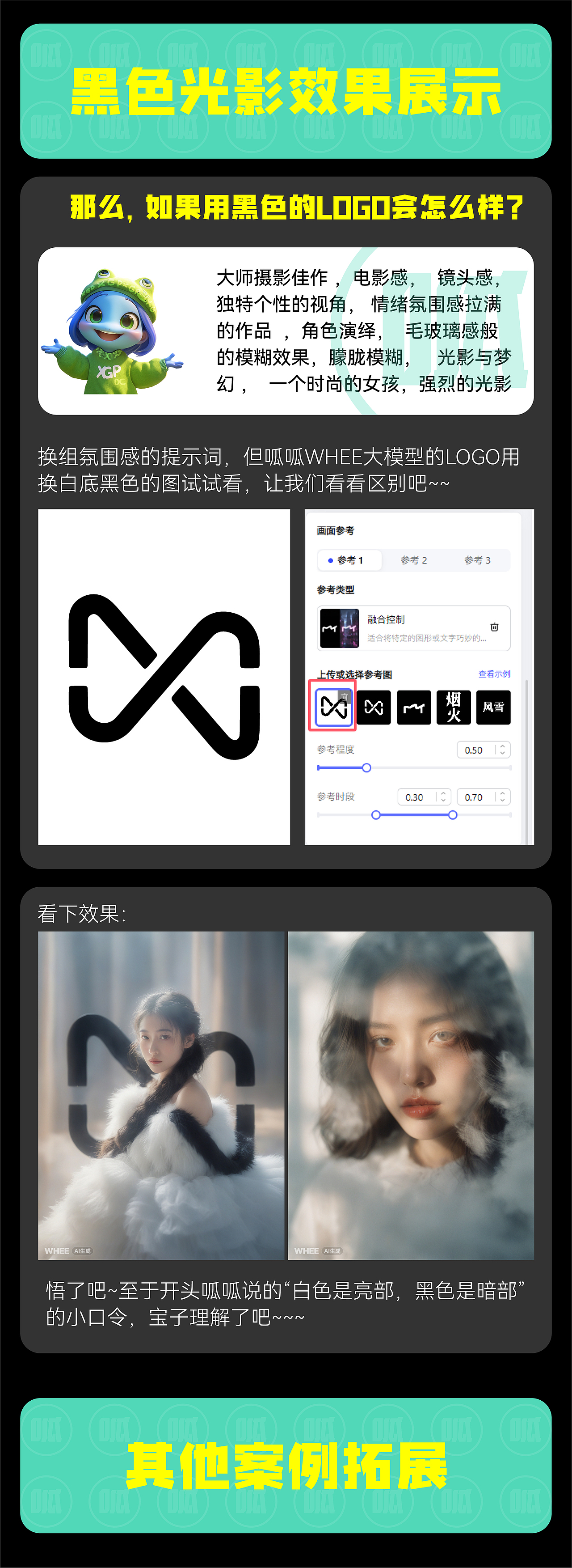 AIGC喂饭教程!光影超级符号创意海报~适合零基础小白