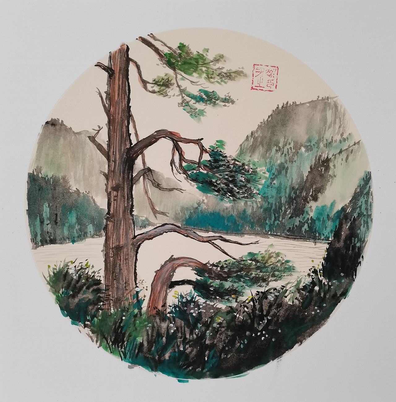 2020年国画作品-81~99（图ZMzgzMTU5ODky） - 绘画 - 站酷设计师小尤说画原创素材 - 站酷ZCOOL