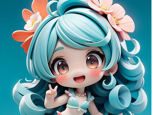 小美人鱼-三视图