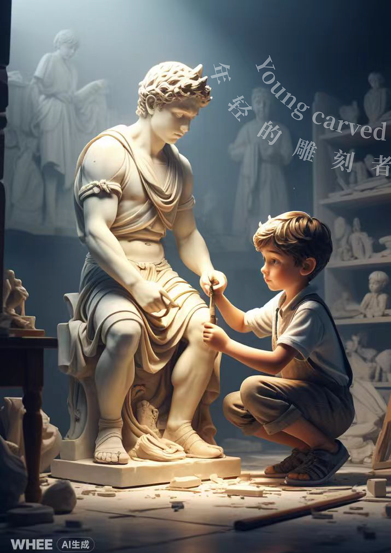 年轻的雕刻者