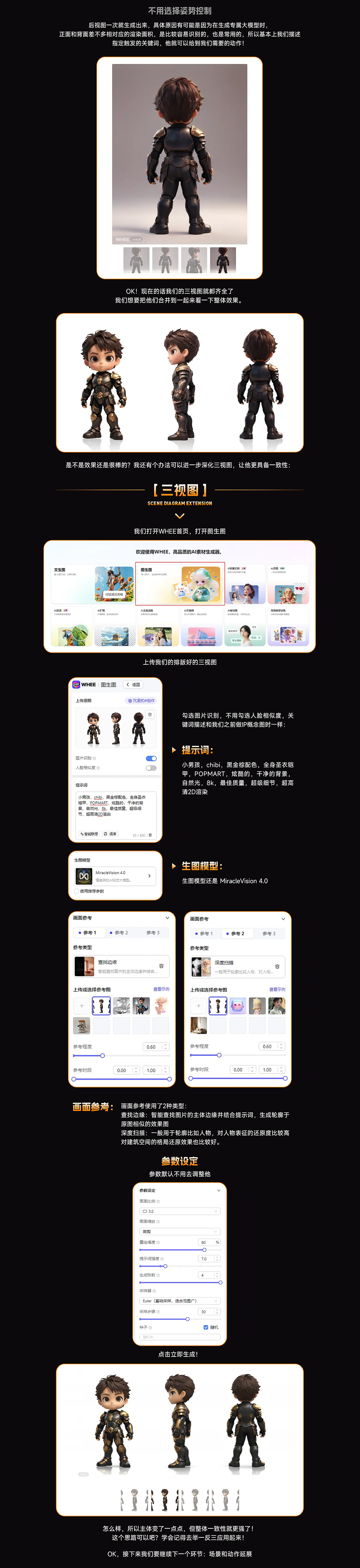 四步教会你 | 轻松掌握WHEE游戏角色IP形象定制技巧（图ZMzgzMTc5MjY0） - AI作品 - 站酷设计师TriQuad_AI原创素材 - 站酷ZCOOL