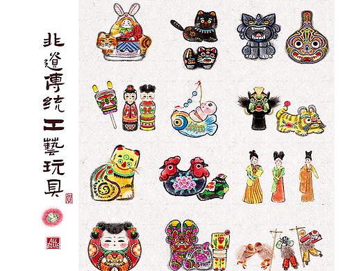 非遗文化|水墨古风传统工艺玩具