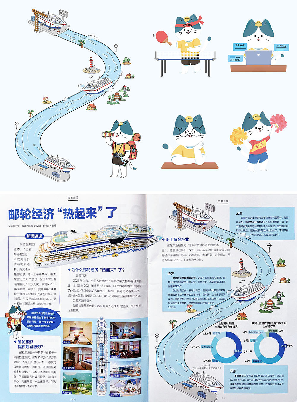 2024年杂志插画合集(图ZMzgzMTgyNTgw) - 商业插画 - 站酷设计师晴画Skylia原创素材 - 站酷ZCOOL
