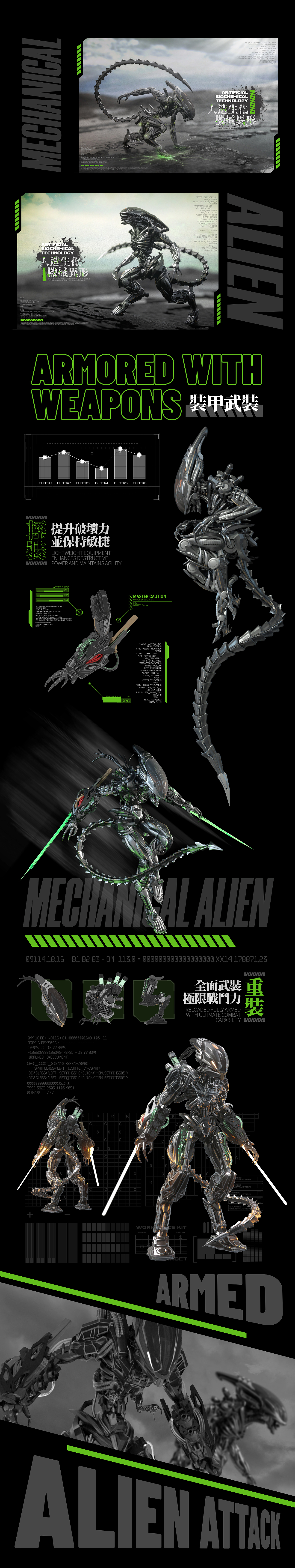 注意！【人造生化机械异形】Mechanical Alien来袭（图ZMzgzMTgzOTA4） - 人物/生物 - 站酷设计师科幻玩家Mr丶JF原创素材 - 站酷ZCOOL