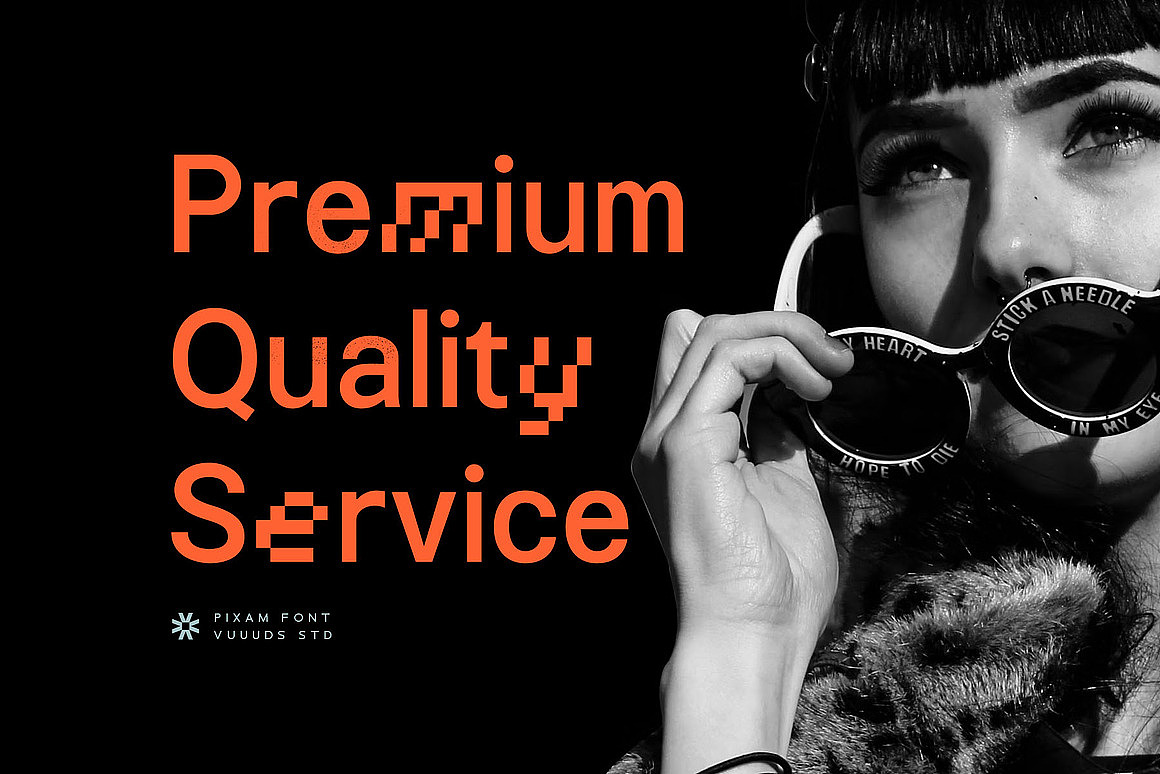 时尚潮流广告海报封面标题像素马赛克无衬线英文字体（图ZMzgzMTg4MDc2） - 字体/字形 - 站酷设计师最西文集原创素材 - 站酷ZCOOL