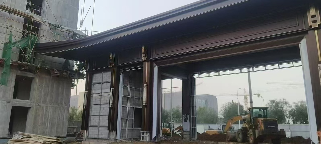 售楼部整装金属门楼 金属连廊、金属亭子定做(图ZMzgzMTkxMzQ0) - 工艺品设计 - 站酷设计师w13927702320原创素材 - 站酷ZCOOL