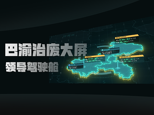 环保大屏可视化驾驶舱设计-2024