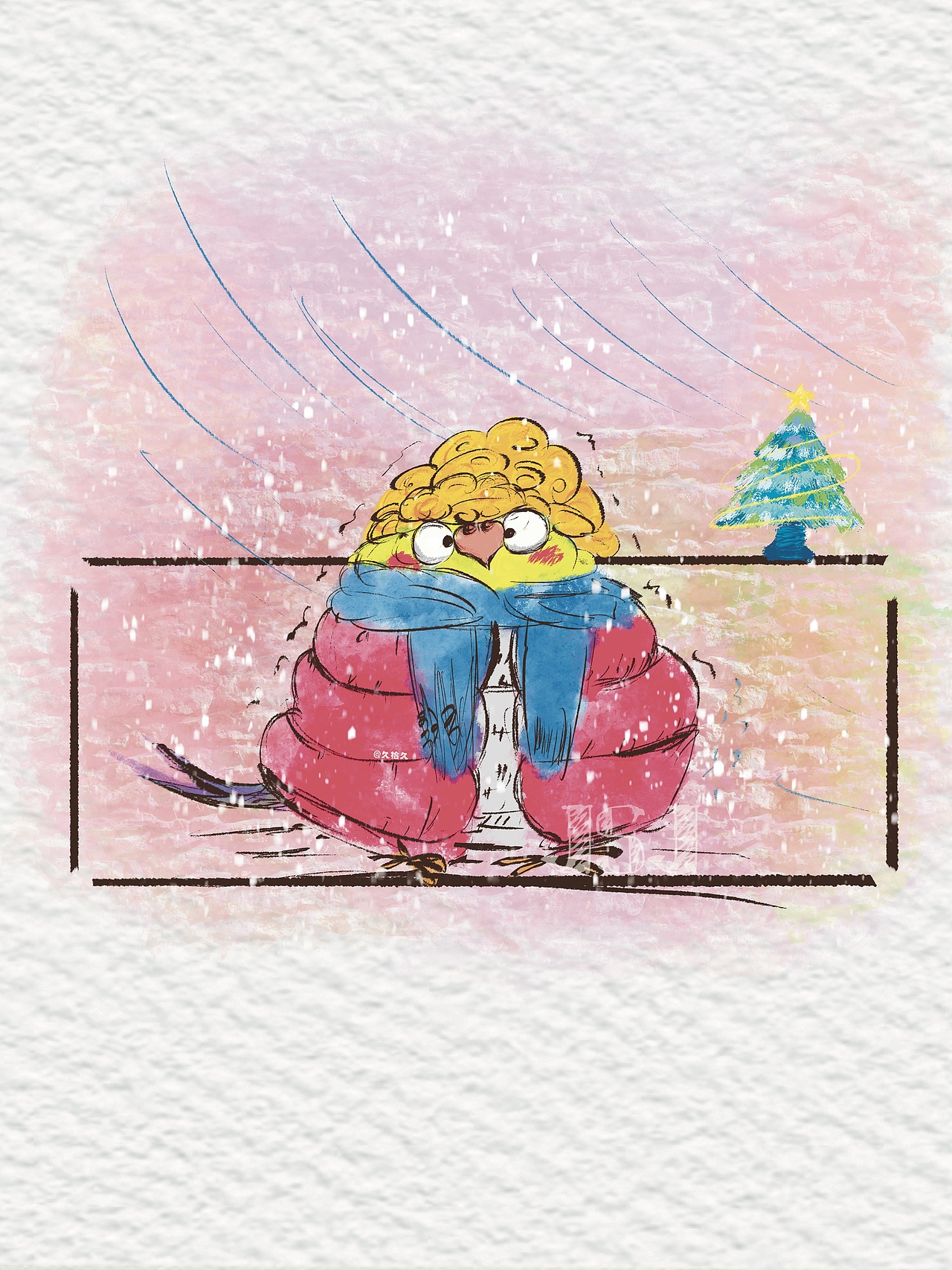 潦草鹦鹉创意插画～1（图ZMzgzMjA3NzI4） - 创作习作 - 站酷设计师久拾久原创素材 - 站酷ZCOOL