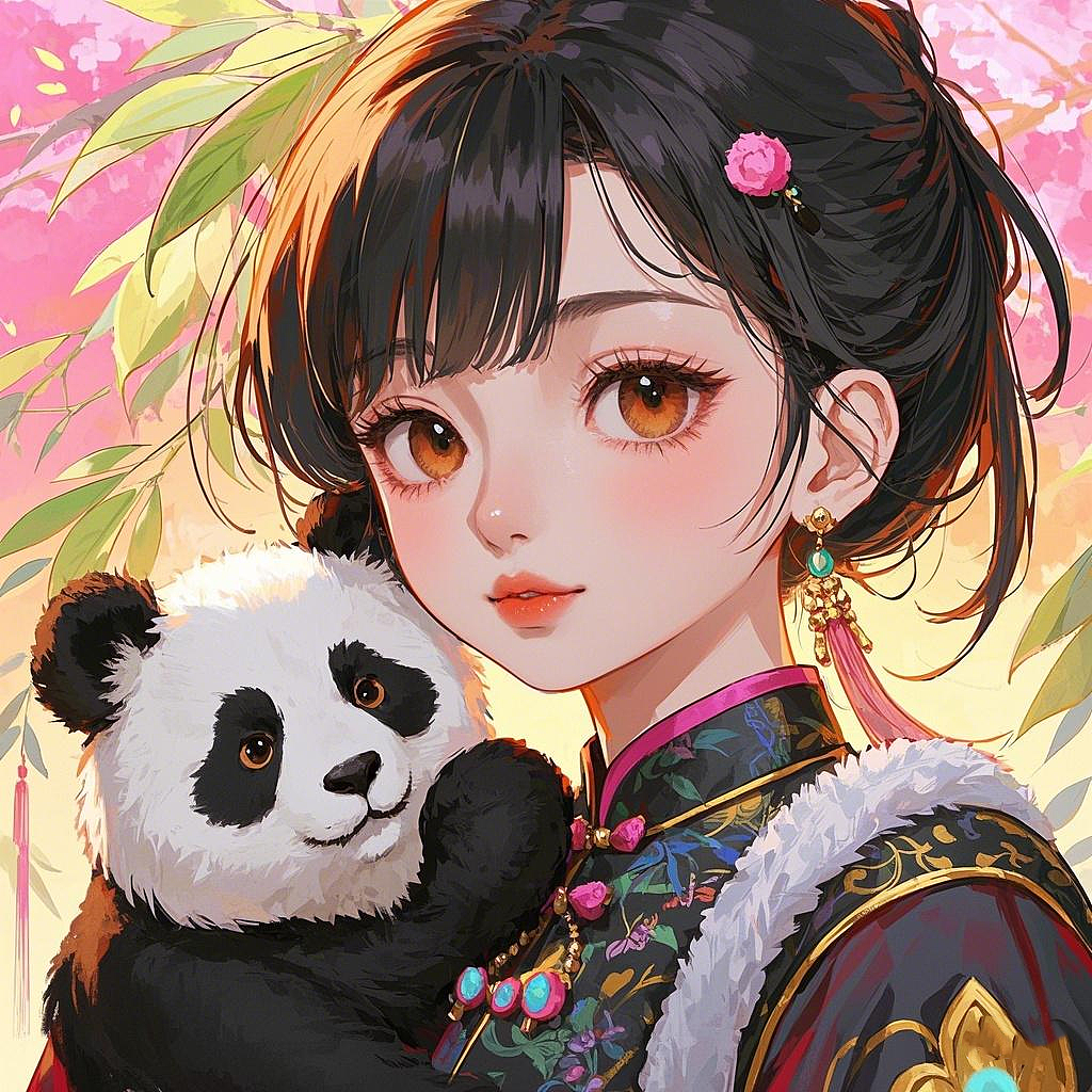 头像 | 国风熊猫少女AI制作