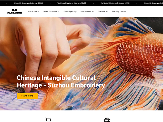网页美化设计，海外电商网站平台