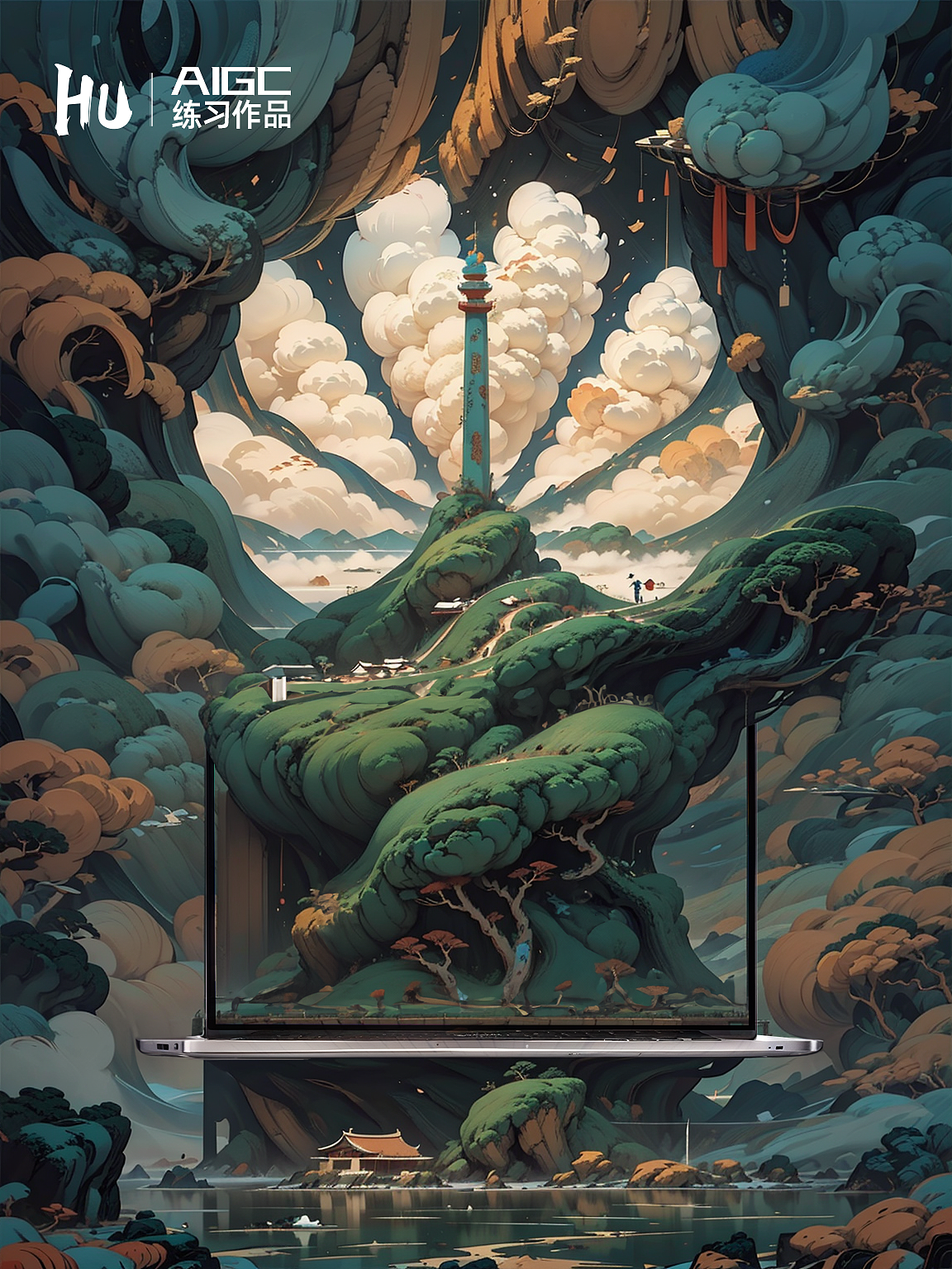 AIGC练习 SD练习（图ZMzgzMjMzNzk2） - AI作品 - 站酷设计师Hu先僧原创素材 - 站酷ZCOOL