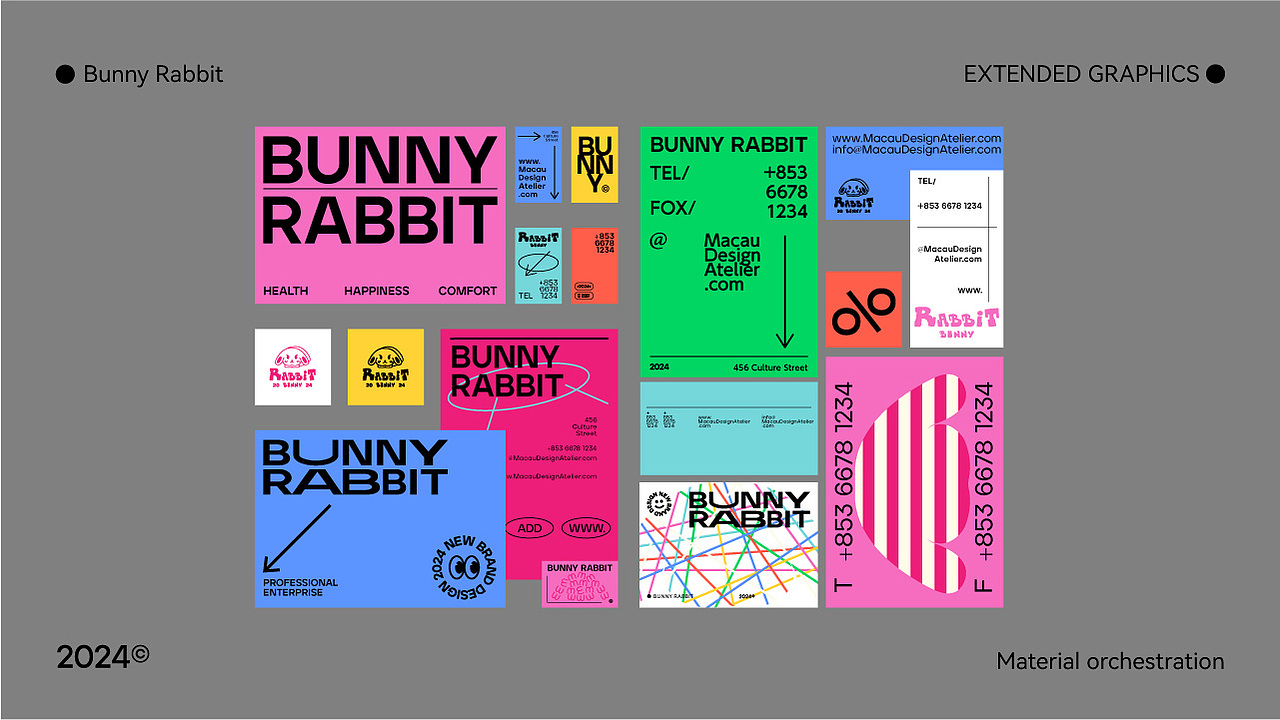 Bunny Rabbit｜品牌视觉设计（图ZMzgzMjM0MTQ0） - 品牌 - 站酷设计师嚼嚼籽原创素材 - 站酷ZCOOL