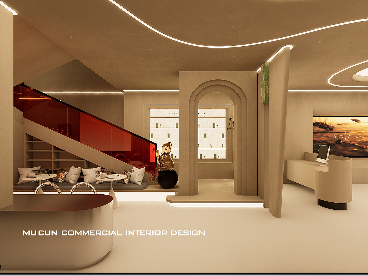 一家艺术感极强的美容院设计