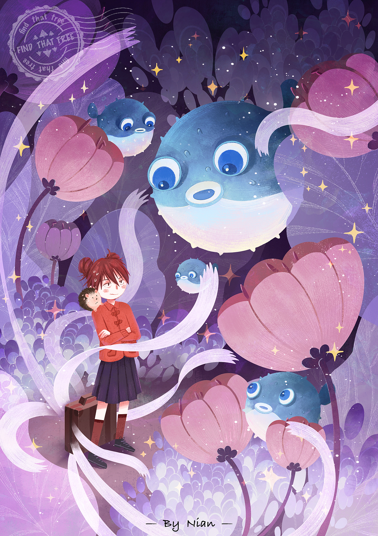 系列插画《寻找树》06-08