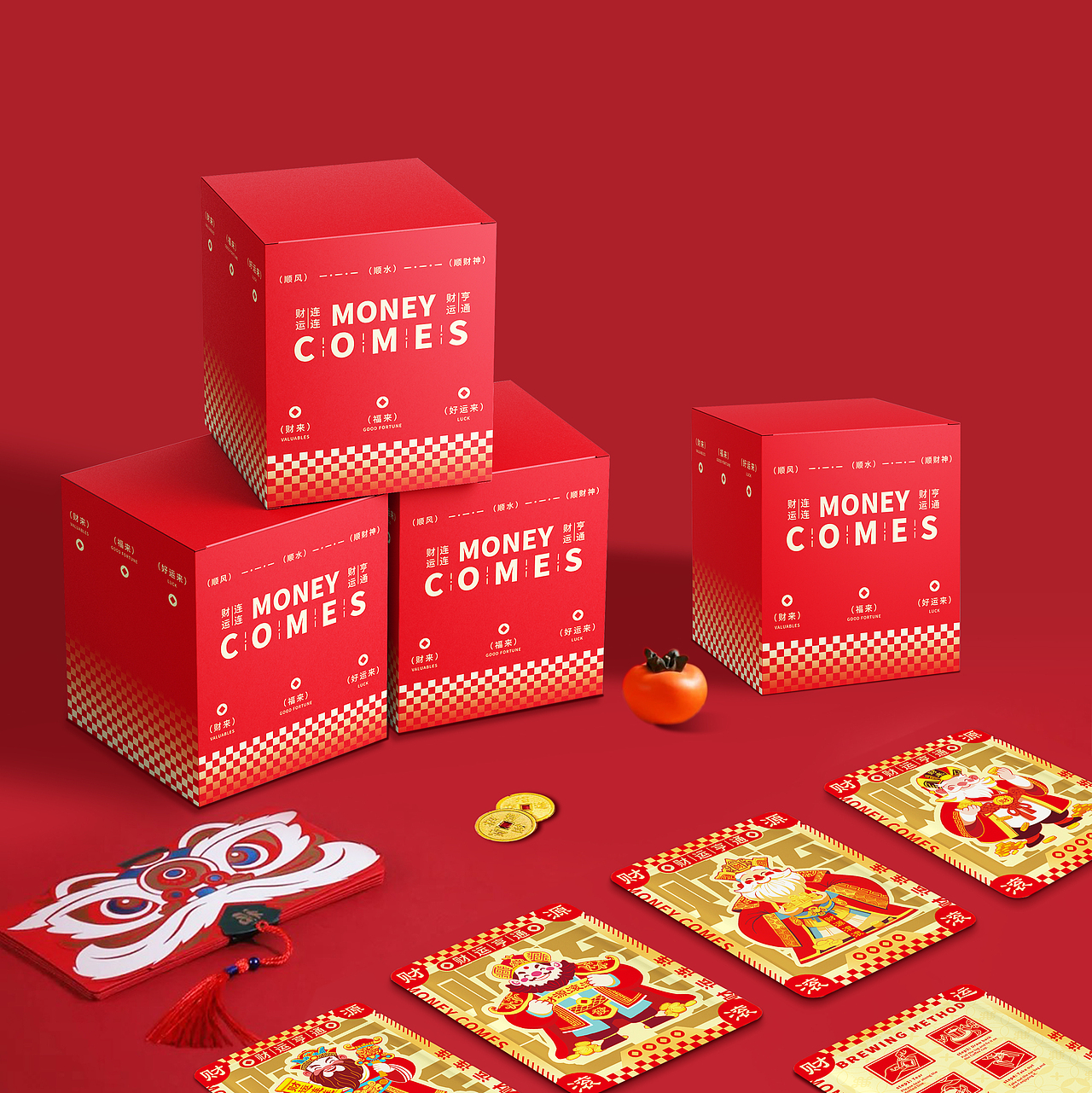 新年咖啡挂耳包装设计