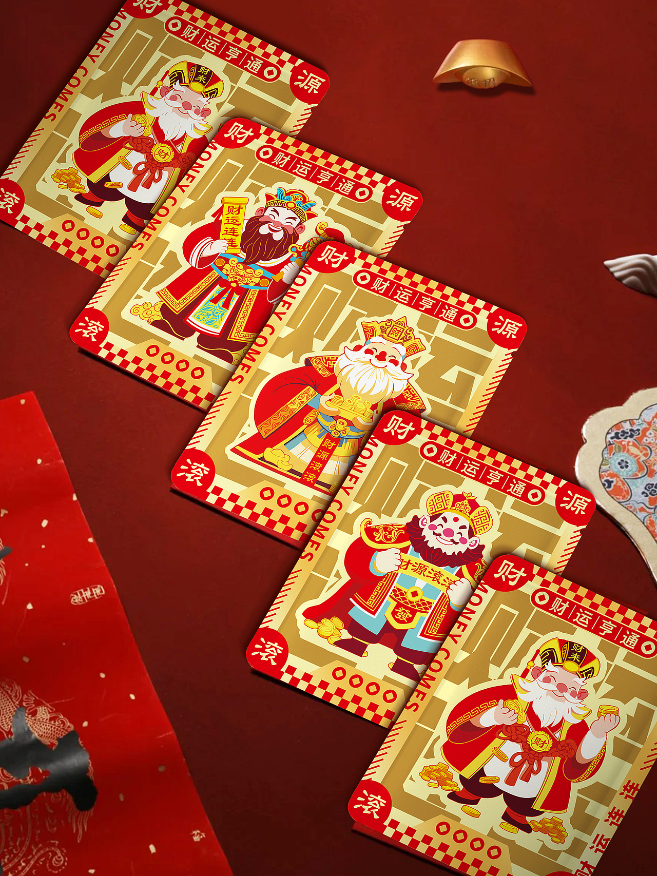 新年咖啡挂耳包装设计