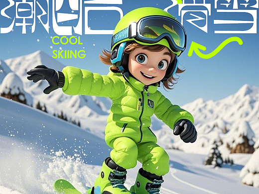 潮酷滑雪，滑雪少年，这效果让我彻底服气